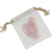 Gua Sha en Pierre Quartz Rose avec housse Hersée Hersée Paris 9
