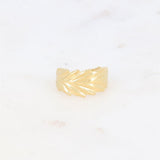 Bague Mélétée feuille doré Hersée Hersée Paris 9