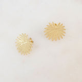 Boucles d'oreilles Anankée Feuille dorée Hersée Hersée Paris 9