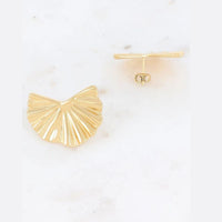 Boucles d'oreilles Chloris Feuille dorée Hersée Hersée Paris 9