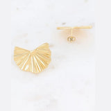 Boucles d'oreilles Chloris Feuille dorée Hersée Hersée Paris 9