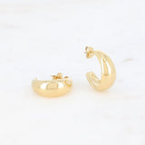 Boucles d'oreilles Eurydice créoles dorées Hersée Hersée Paris 9