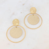 Boucles d'oreilles Phégée martelé doré Hersée Hersée Paris 9