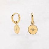 Boucles d'oreilles Polaris créoles dorées Hersée Hersée Paris 9