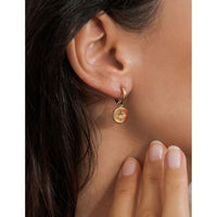Boucles d'oreilles Polaris créoles dorées Hersée Hersée Paris 9