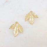 Boucles d'oreilles Tria Fylla martelé doré Hersée Hersée Paris 9