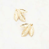 Boucles d'oreilles Tria Fylla martelé doré Hersée Hersée Paris 9