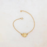 Bracelet  Anankée feuille dorée Hersée Hersée Paris 9