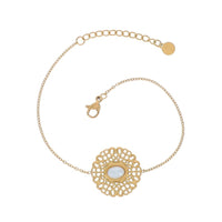 Bracelet Eileithyie doré ajouré nacre Hersée Hersée Paris 9