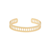 Bracelet Jonc Mérope doré ajustable ajouré Hersée Hersée Paris 9