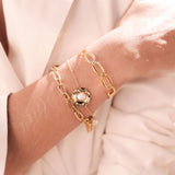 Bracelet Lotus doré nacre Hersée Hersée Paris 9