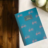 Carnet A5 Ligné Bicyclettes Bleu Coquille Hersée Paris 9