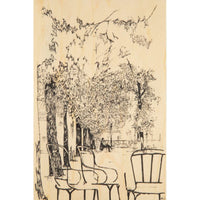Carte Postale en bois Parc Woodhi Hersée Paris 9