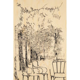 Carte Postale en bois Parc Woodhi Hersée Paris 9