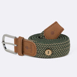 Ceinture en polyester recyclé Faguo bicolore vert et sable Faguo Hersée Paris 9