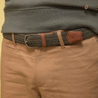 Ceinture en polyester recyclé Faguo bicolore vert et sable Faguo Hersée Paris 9