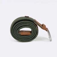 Ceinture en polyester recyclé Faguo bicolore vert et sable Faguo Hersée Paris 9