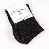 Chaussettes Chevron Noir et Or Maison Broussaud Hersée Paris 9