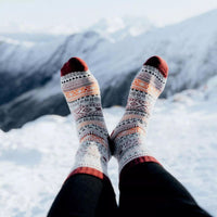 Chaussettes nordiques chaudes hiver coton Oeko-Tex - Polar Star