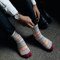 Chaussettes nordiques chaudes hiver coton Oeko-Tex - Polar Star