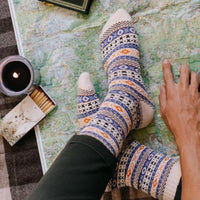 Chaussettes nordiques chaudes hiver coton Oeko-Tex - Polar Star