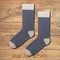 Chaussettes nordiques chaudes hiver coton Oeko-Tex - Polar Star