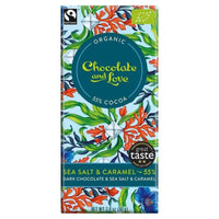 Tablette Chocolat Noir 55% Sel et caramel Bio Chocolate & Love Hersée Paris 9