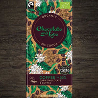 Tablette Chocolat Noir 55% et Café Bio Vegan - Hersée