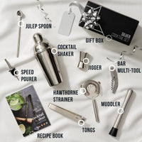 Coffret Cocktail Complet Mélangeur shaker en inox 10 pièces Oak & Steel Hersée Paris 9