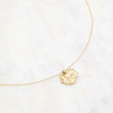 Collier pendentif Chloris Feuille dorée Hersée Hersée Paris 9