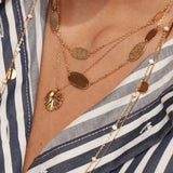 Collier pendentif Chloris Feuille dorée Hersée Hersée Paris 9