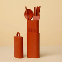 Kit de couverts nomade Bini terracotta - Hersée