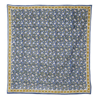 Foulard Indien fleurs indiennes Azur Blue coton - Bonheur du Jour Paris Bonheur du Jour Paris Hersée Paris 9