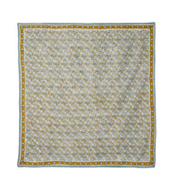 Foulard Indien fleurs indiennes Absynthe Vert de Gris coton - Bonheur du Jour Paris Bonheur du Jour Paris Hersée Paris 9