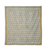 Foulard Indien fleurs indiennes Absynthe Vert de Gris coton - Bonheur du Jour Paris Bonheur du Jour Paris Hersée Paris 9