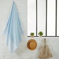 Fouta Serviette de Plage Nid d'Abeille coton recyclé 100x200cm - By Foutas By Foutas Hersée Paris 9