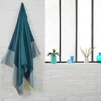 Fouta Serviette de Plage Nid d'Abeille coton recyclé 100x200cm - By Foutas By Foutas Hersée Paris 9