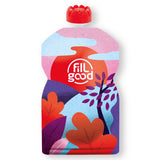 Gourde souple réutilisable à compote double zip - Fillgood