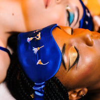 Masque de nuit brodé en satin Reine d'Egypte Lundi au soleil Hersée Paris 9