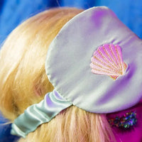 Masque de nuit brodé en satin Sirène badass Lundi au soleil Hersée Paris 9