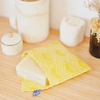 Pochette à savon et / ou shampoing (10 x 12 cm) Curry Jaune - Hersée