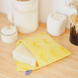 Pochette à savon et / ou shampoing (10 x 12 cm) Curry Jaune - Hersée