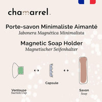 Porte-Savon aimanté avec ventouse - Chamarrel