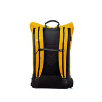 Sac à dos Imperméable Roll-top Squamish 20 à 40L Vert Pin / Bleu Marine / Jaune Ocre Mero Mero Hersée Paris 9
