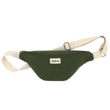 Sac Banane Olivia Vert Olive Coton Bio - Hersée