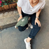 Sac Banane Olivia Vert Kaki Olive Coton Bio Hindbag Hersée Paris 9