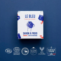 Savon Le Bleu Le Pavé de Paris Original - Saponification à froid surgras 150g Bio - Atelier Populaire Atelier Populaire Hersée Paris 9