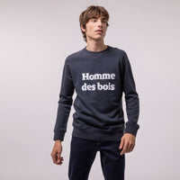 Sweat Homme des bois Faguo en coton & polyester recyclés bleu marine Faguo Hersée Paris 9