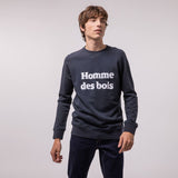 Sweat Homme des bois Faguo en coton & polyester recyclés bleu marine Faguo Hersée Paris 9