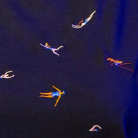T-shirt Nageurs brodés Bleu Marine Lundi au soleil Hersée Paris 9